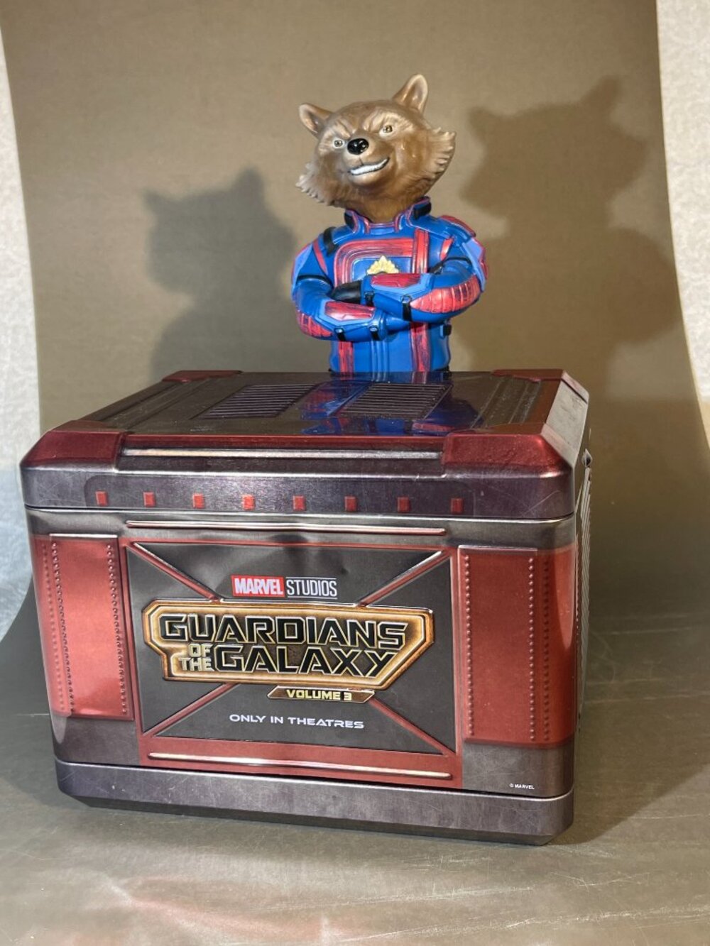 Guardians of the Galaxy 3 Rocket Raccoon Popcorn Bucket Marvel Studios 11" (2137